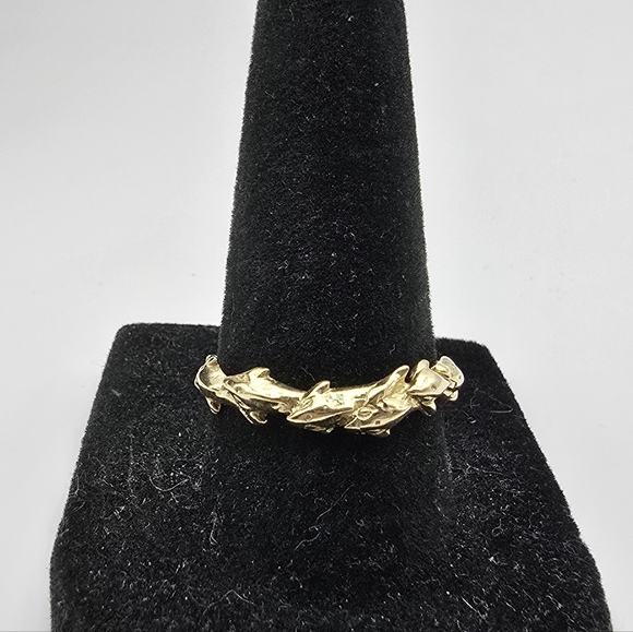 Vintage 14k Dolphin Ring - Picture 3 of 11